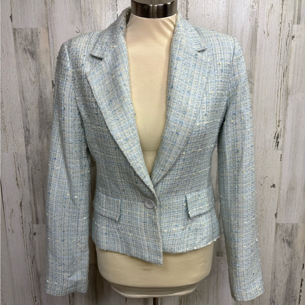 Dalia Blue Boucle‎ Tweed Blazer